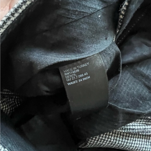 Reiss Denzil Peak Lapel Single Breasted Houndstooth Suit 40R/34 Inch Pants - Picture 7 of 8